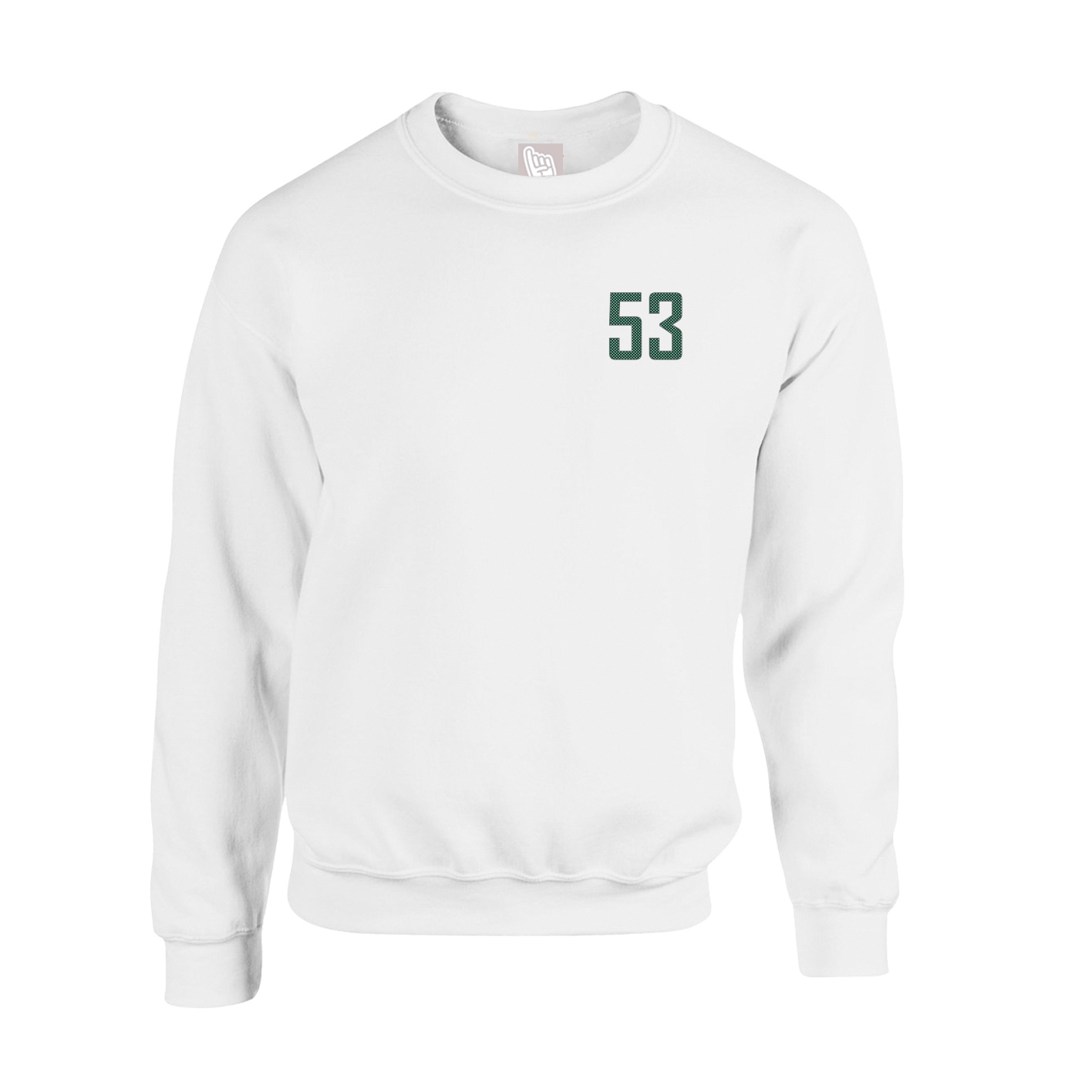 Fleece Crew — Front Shirsy in White