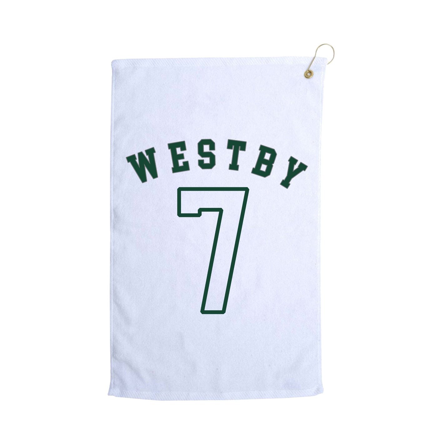 Golf Towel — Shirsey Arch in White