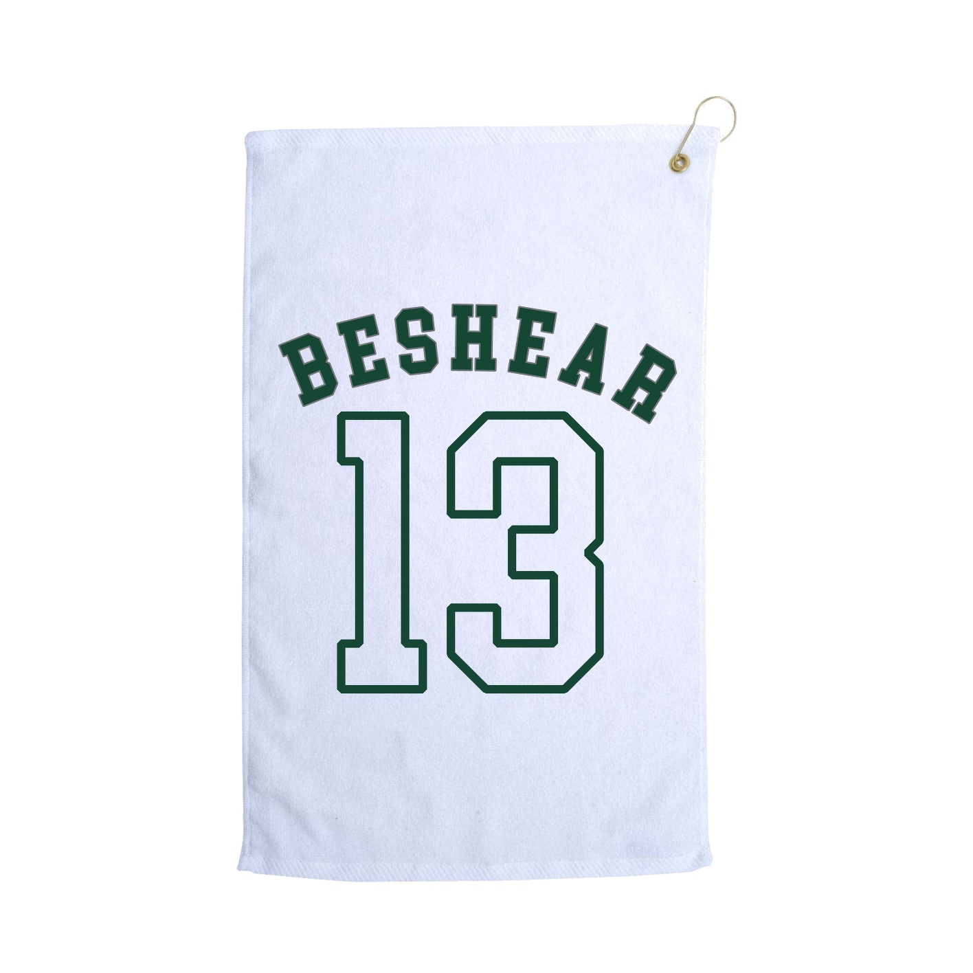 Golf Towel — Shirsey Arch in White