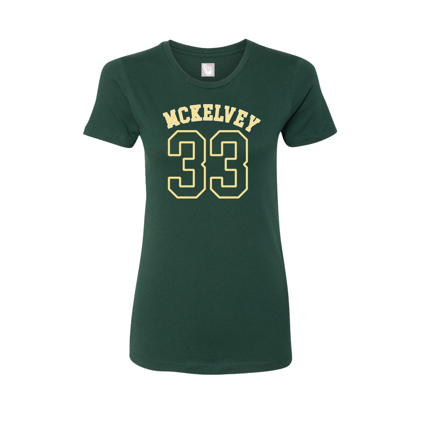 Fitted Women's Tee — Shirsey Arch in Green