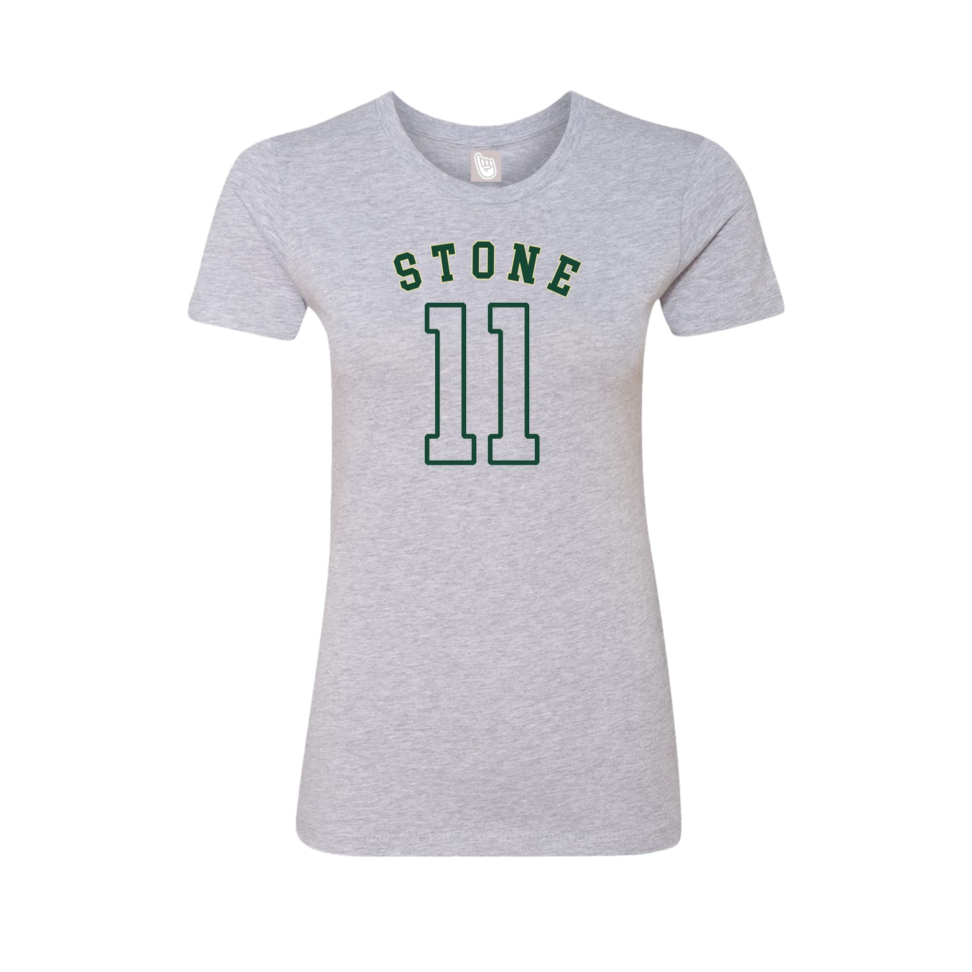 Fitted Women's Tee — Shirsey Arch in Grey
