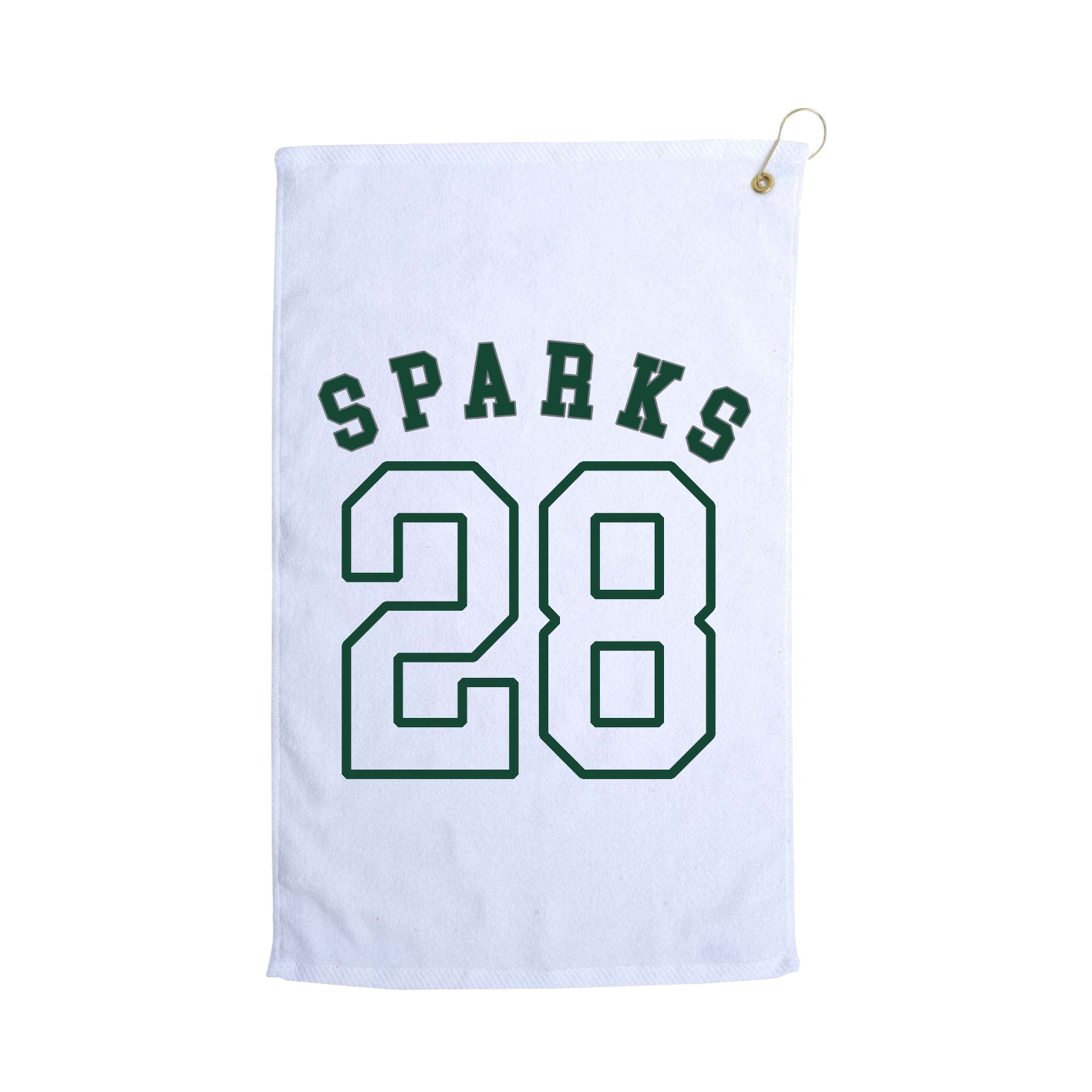 Golf Towel — Shirsey Arch in White