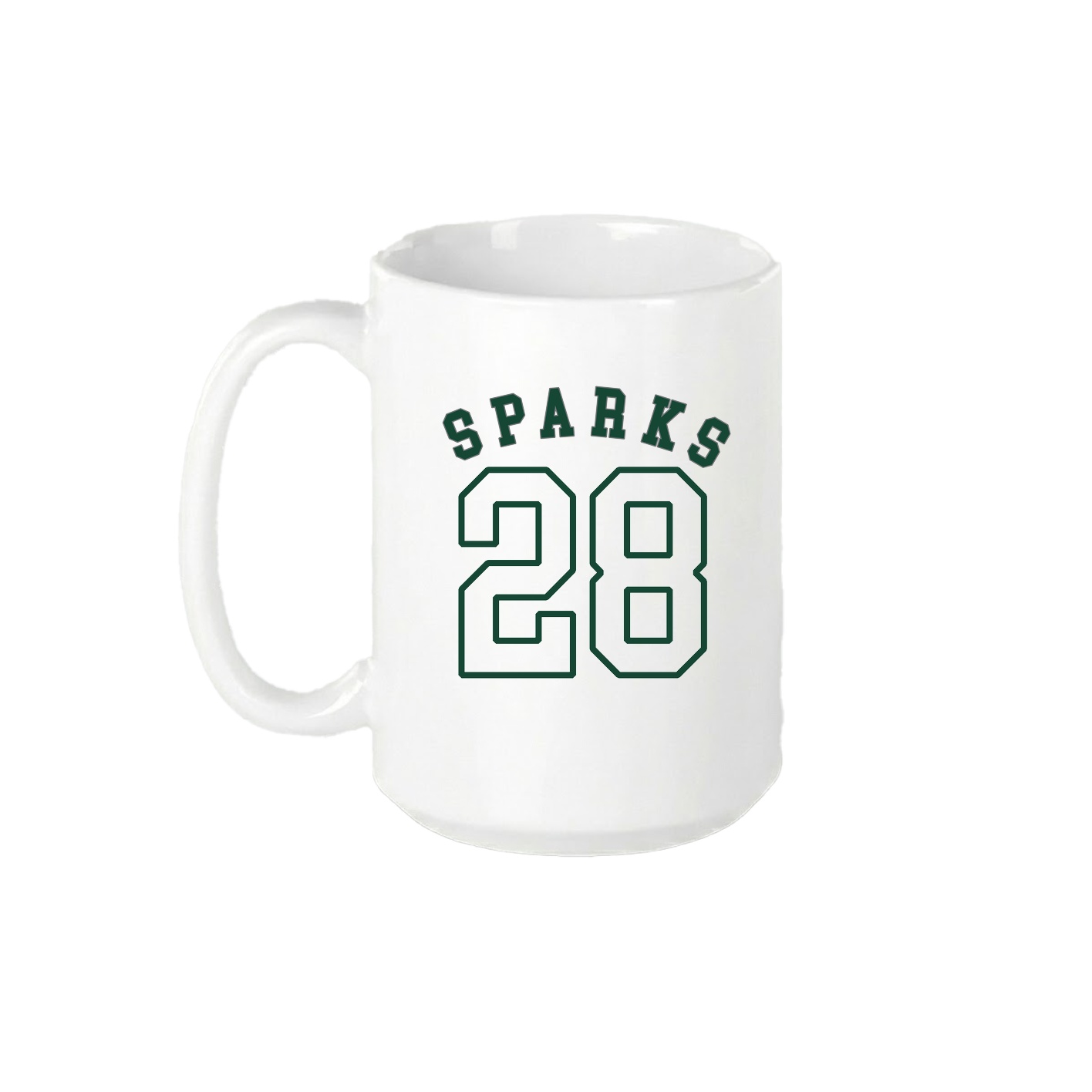 15oz Coffee Mug — Shirsey Arch in White