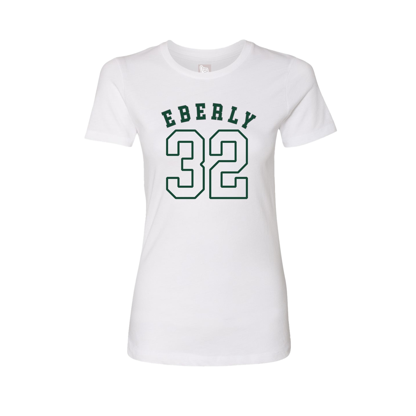 Fitted Women's Tee — Shirsey Arch in White