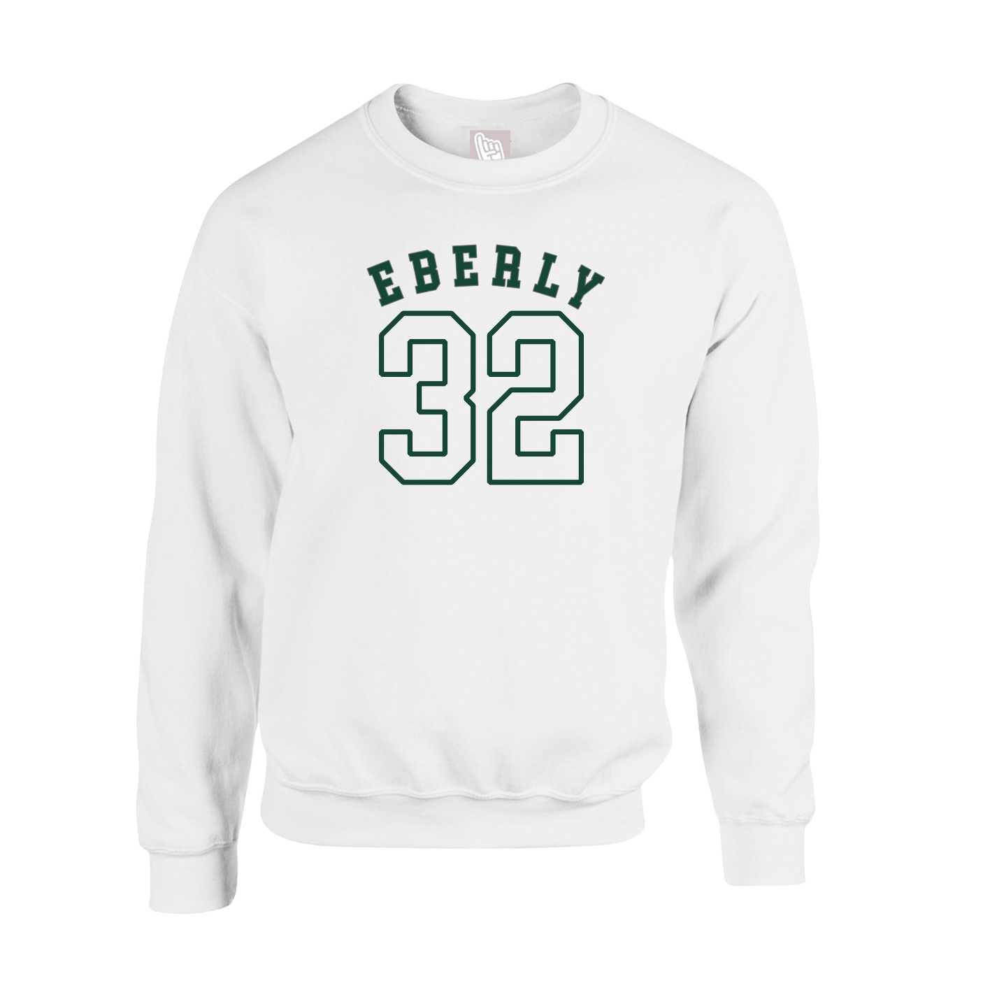 Fleece Crew — Shirsey Arch in White