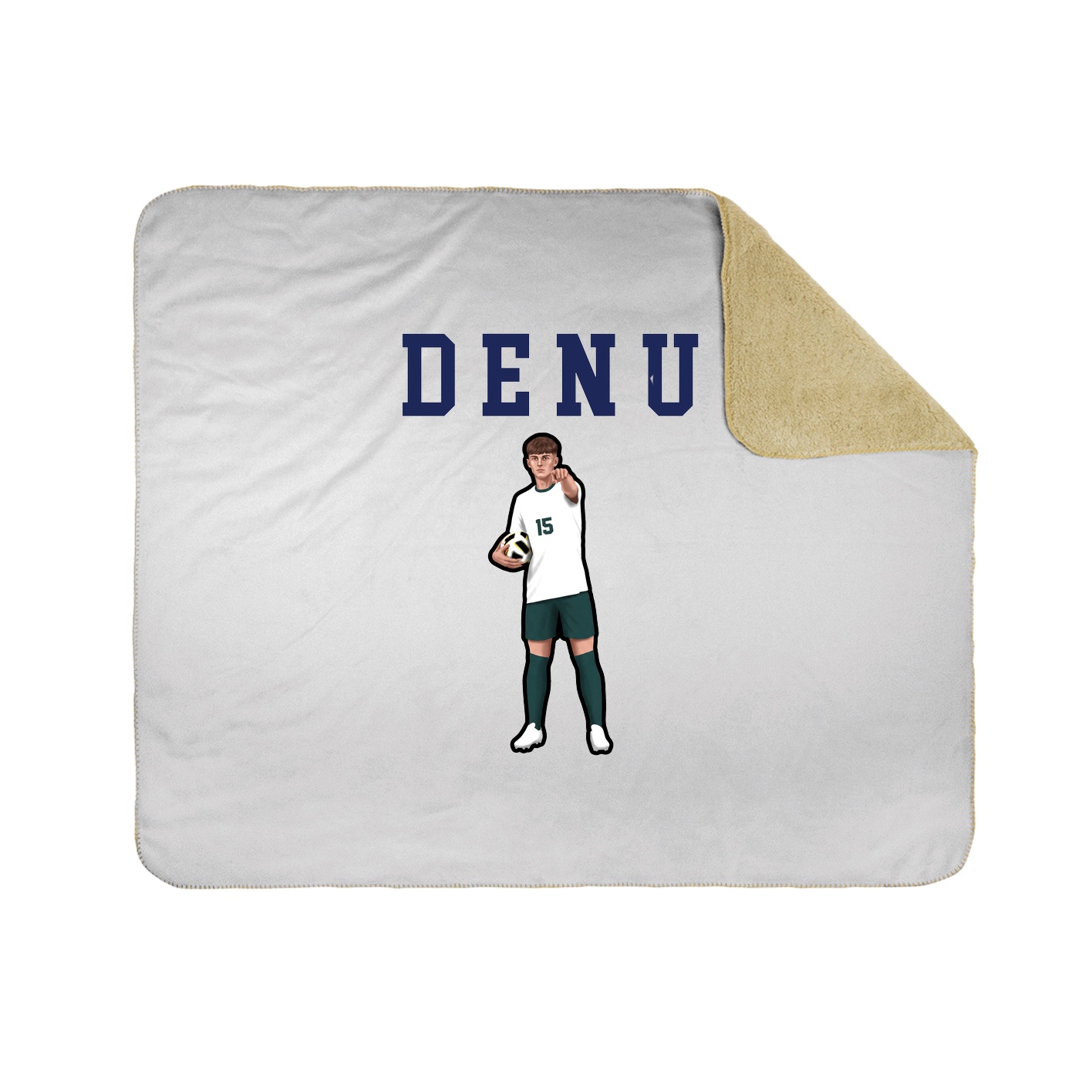 Throw Blanket — Shirsey in White