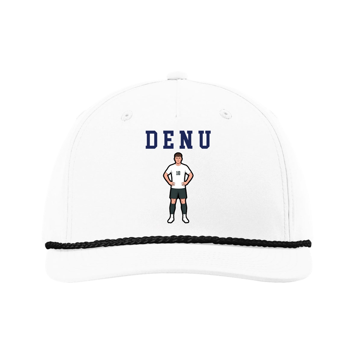Five-Panel Classic Rope Cap — Shirsey in White