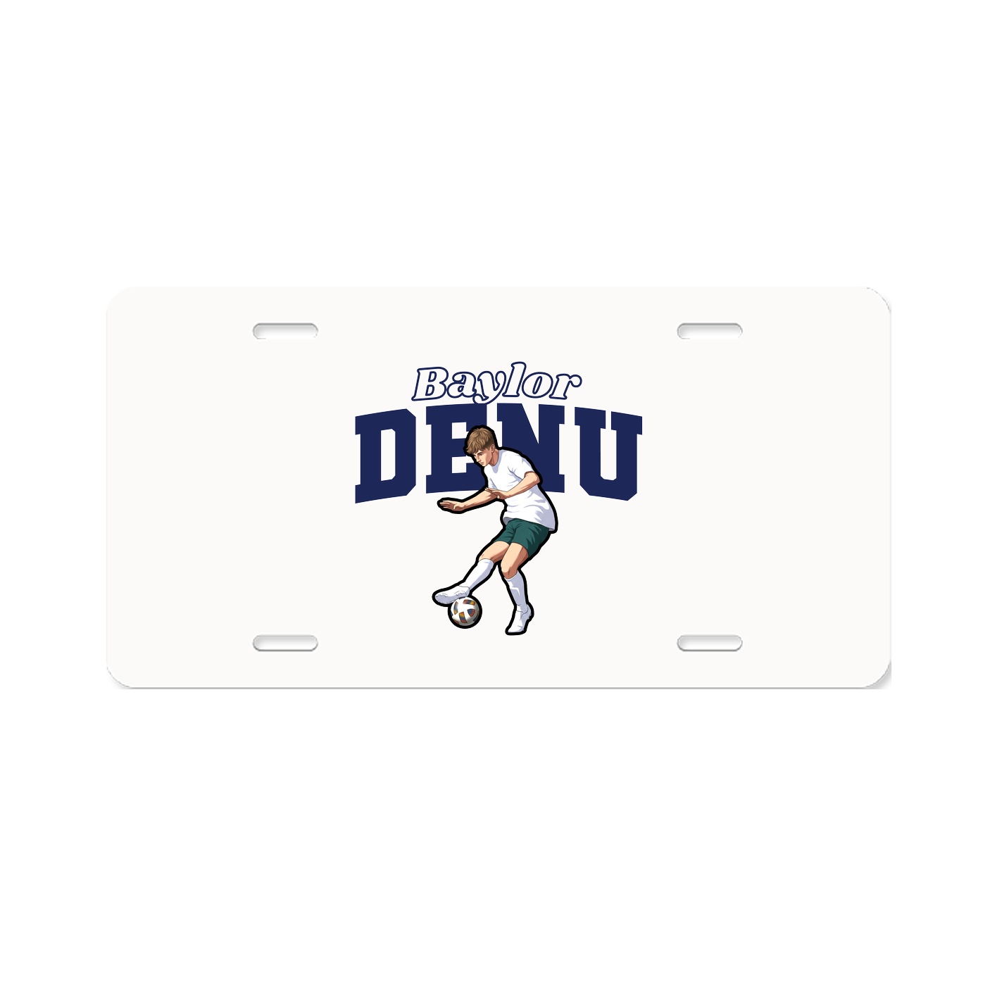 License Plate — Name Arch in Classic