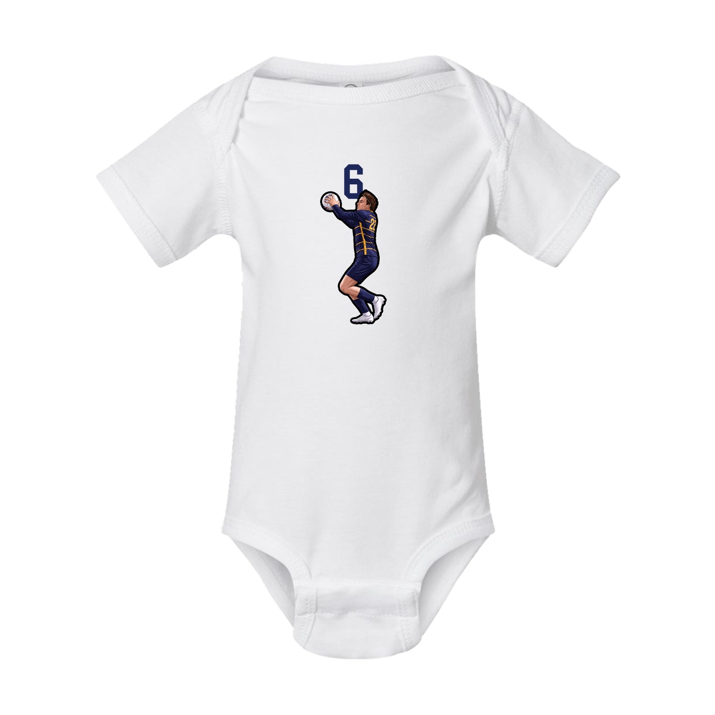 Baby Onesie — Number Top in White