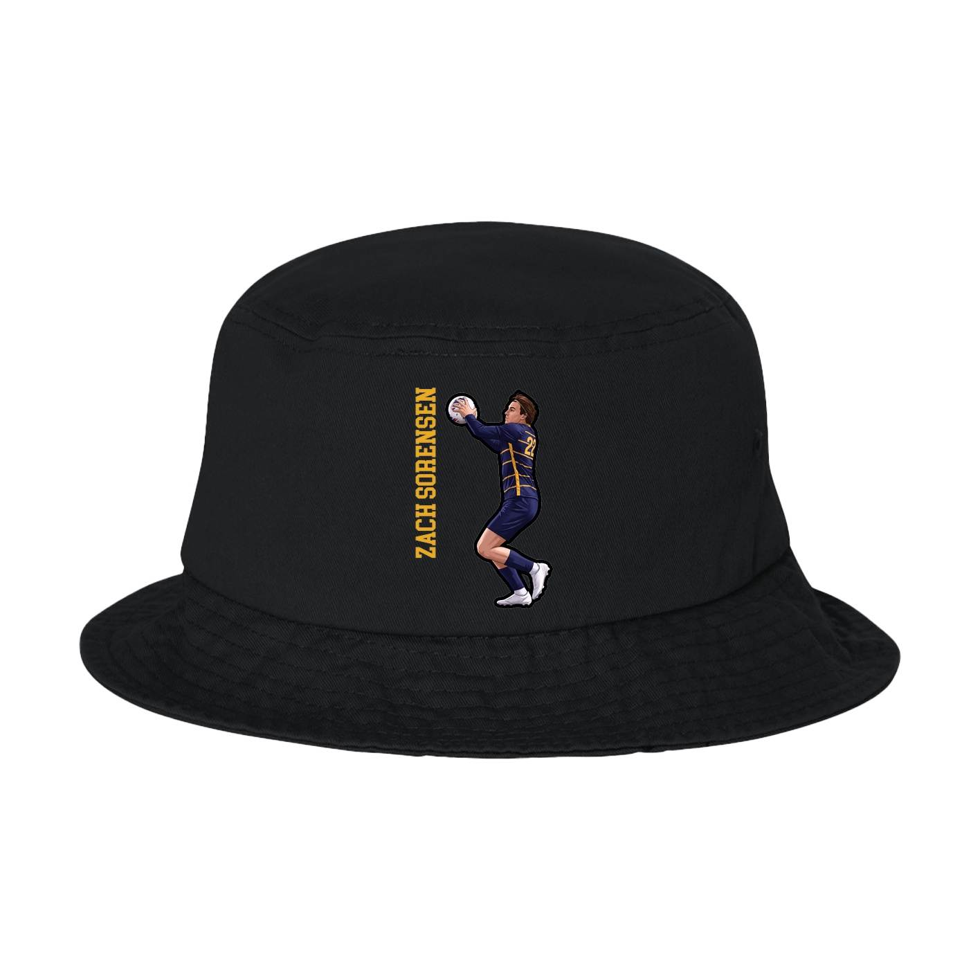Bucket Cap — Name Vertical in Black