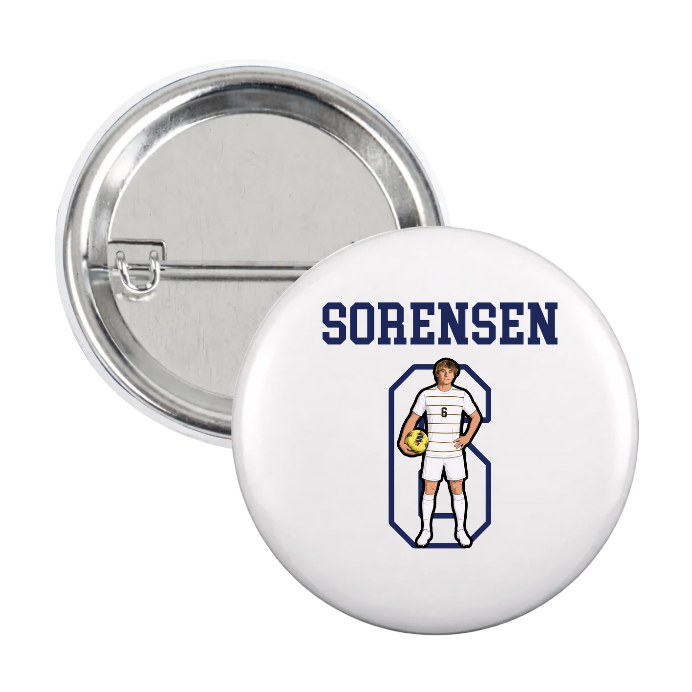 Game Day Button — Shirsey in White