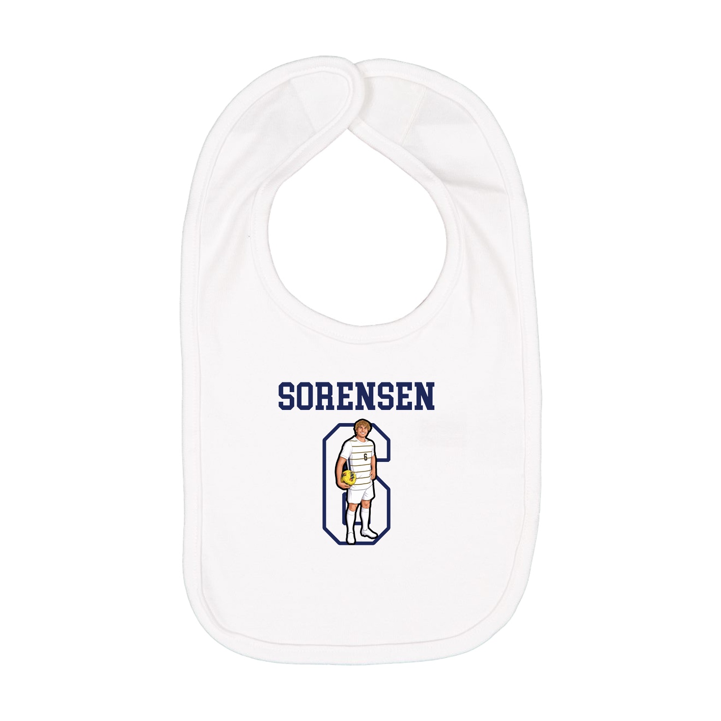 Infant Bib — Shirsey in White