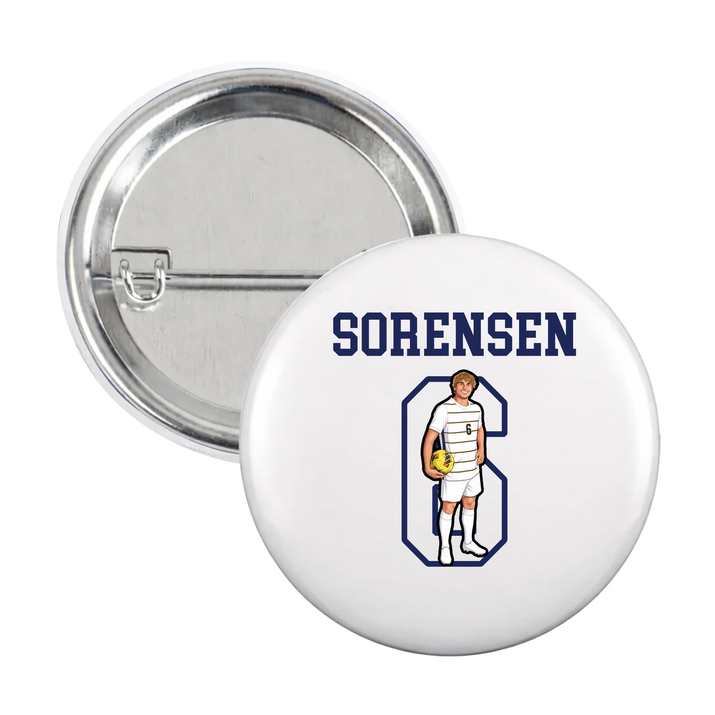 Game Day Button — Shirsey in White