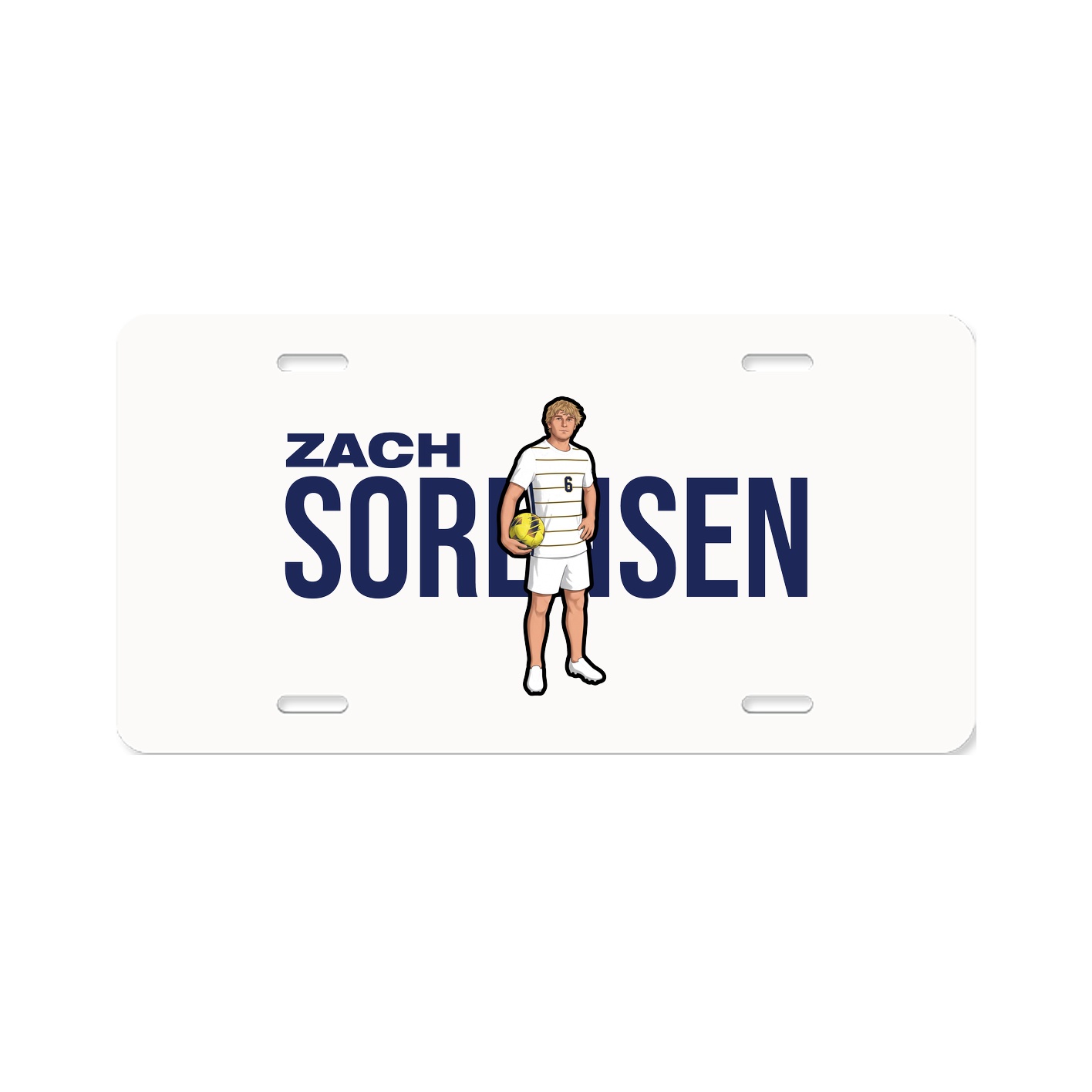 License Plate — Player Name in Classic