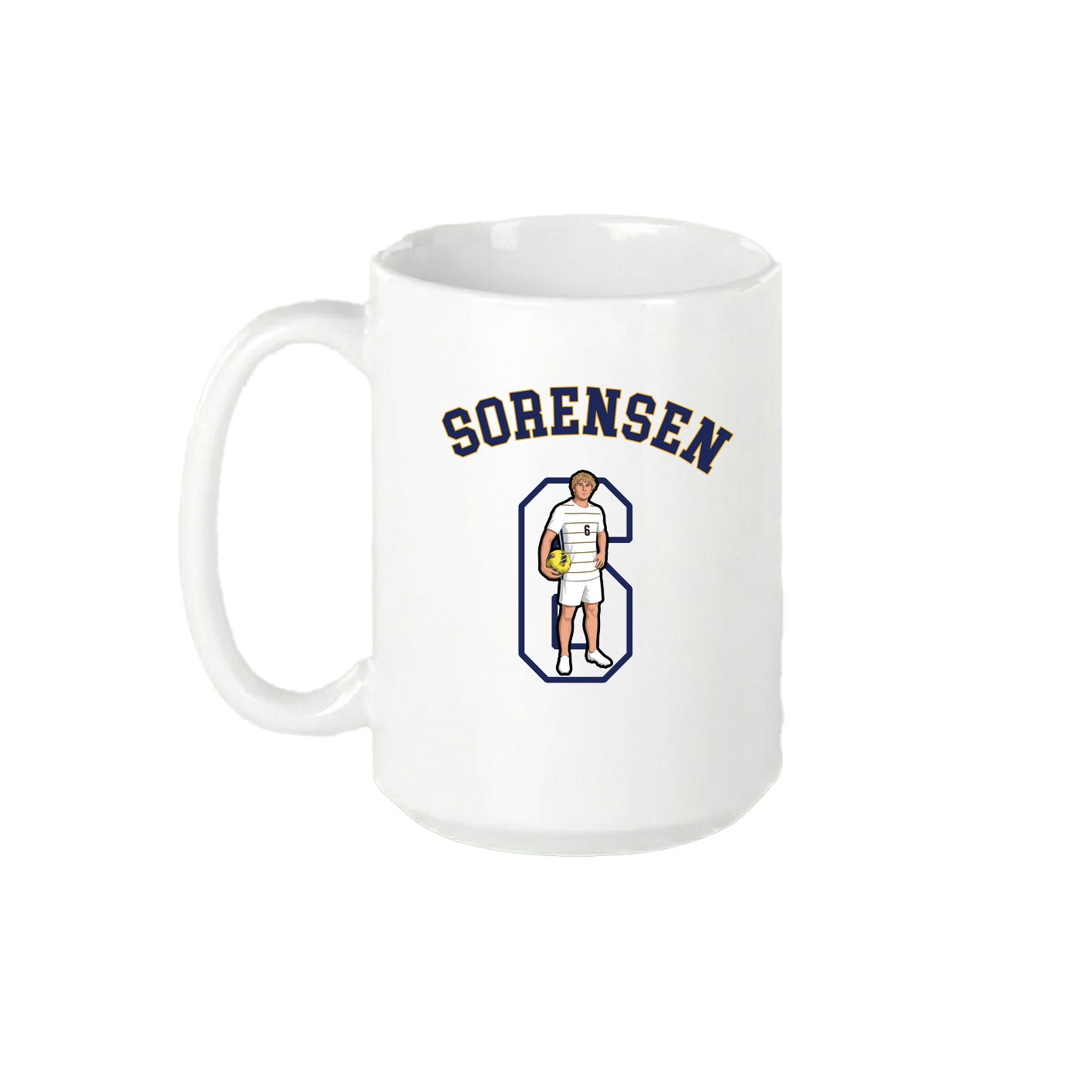 15oz Coffee Mug — Shirsey Arch in White