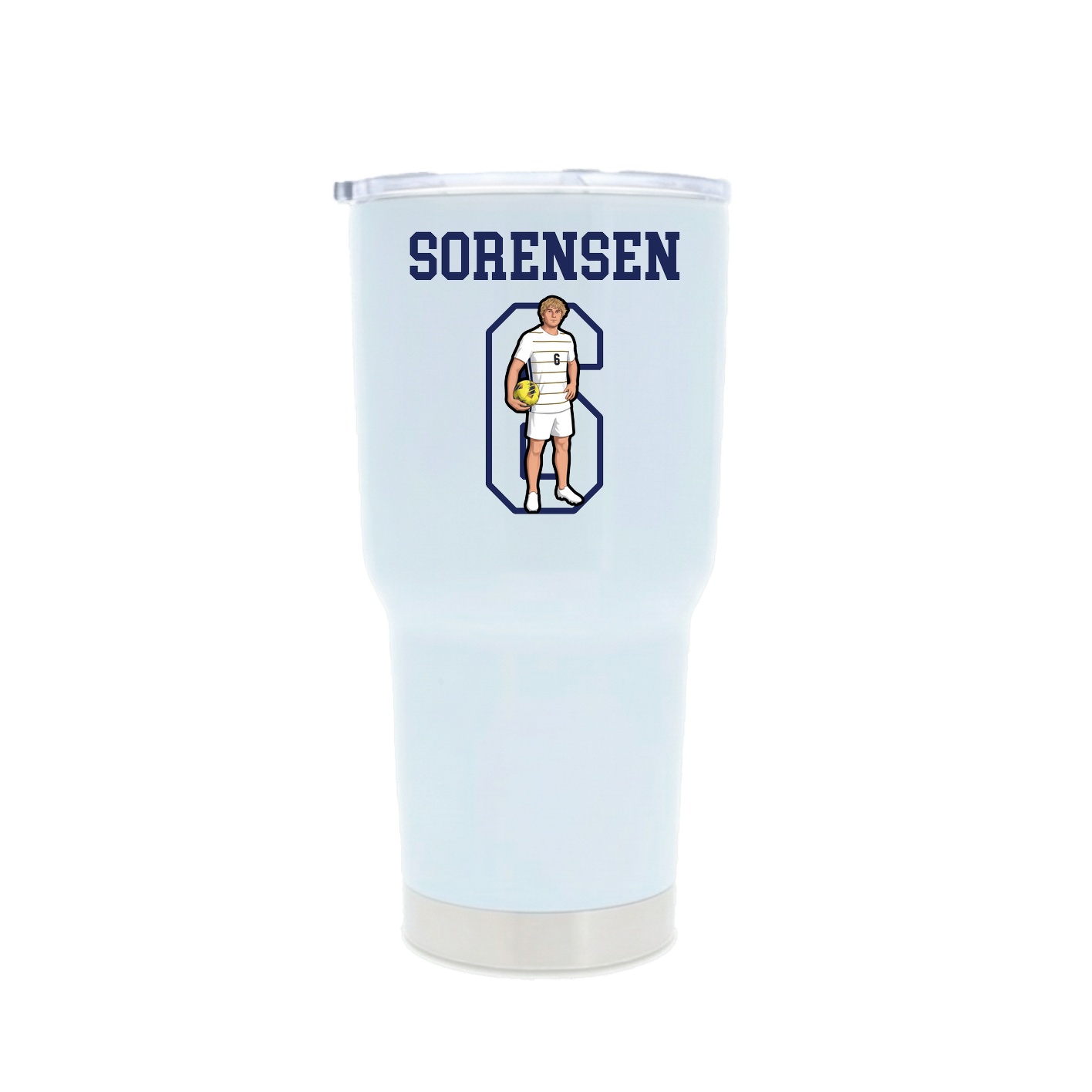 30oz Stainless Steel Tumbler — Shirsey in White
