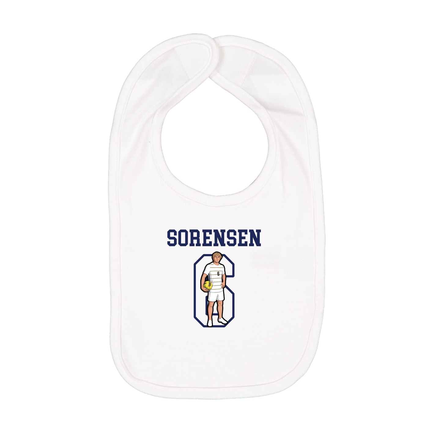 Infant Bib — Shirsey in White