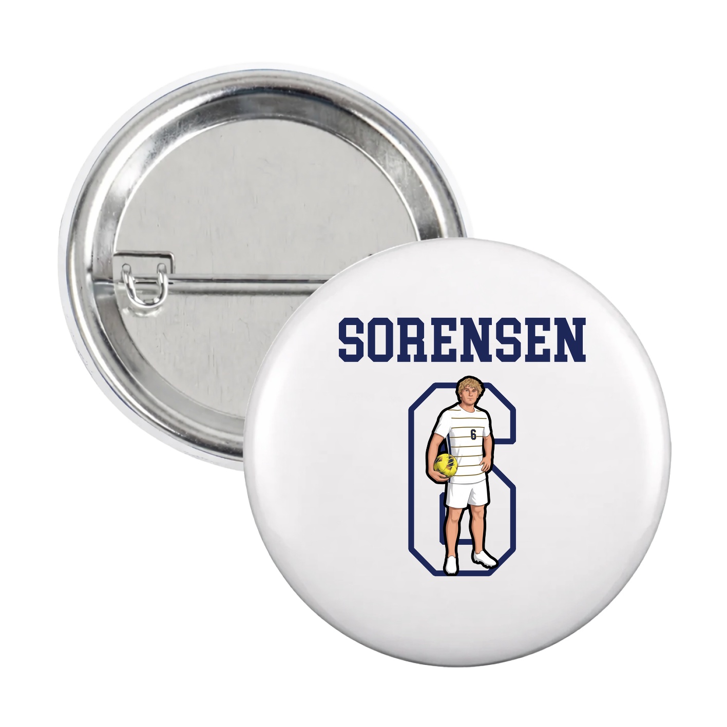 Game Day Button — Shirsey in White
