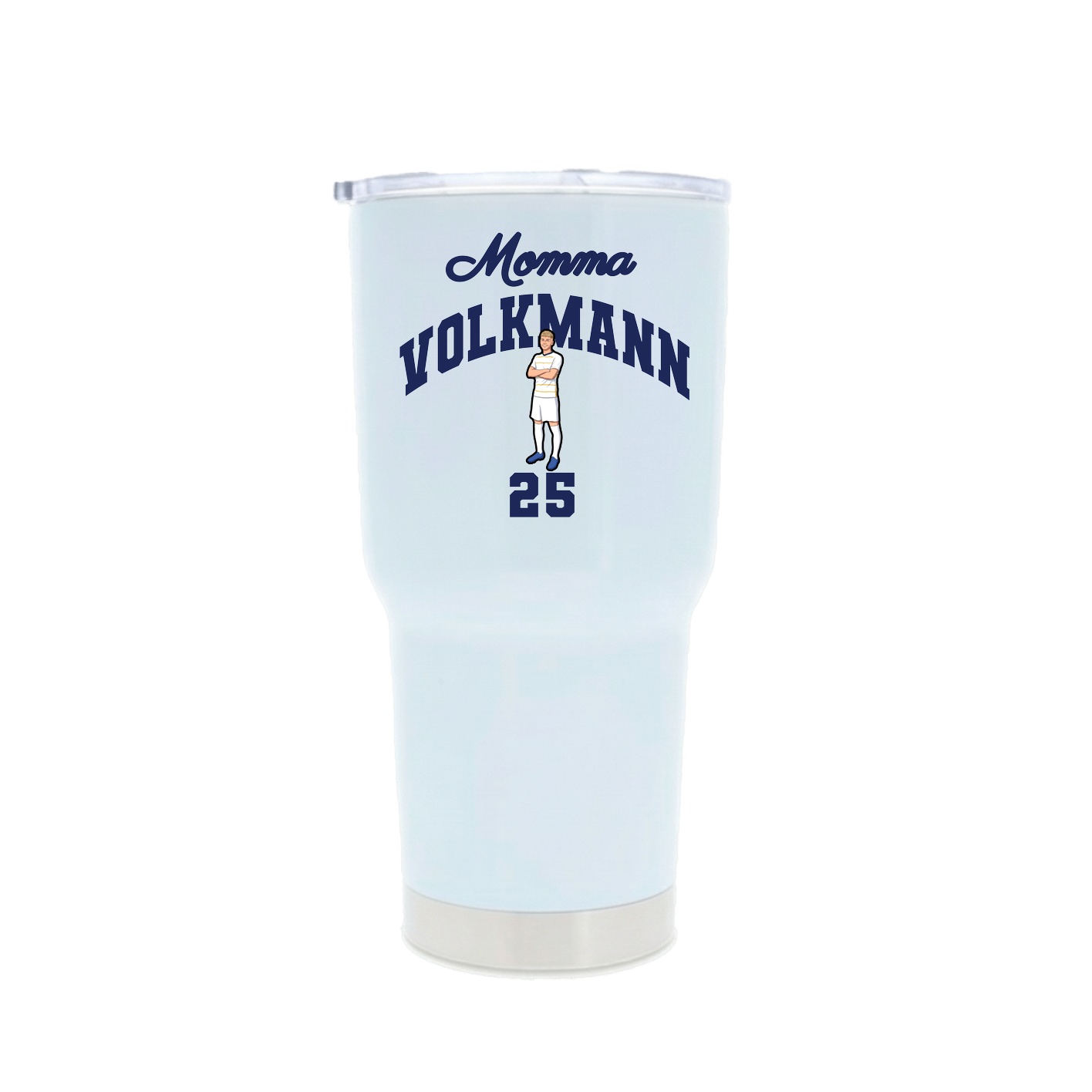 30oz Stainless Steel Tumbler — Mothers Day Arch in White