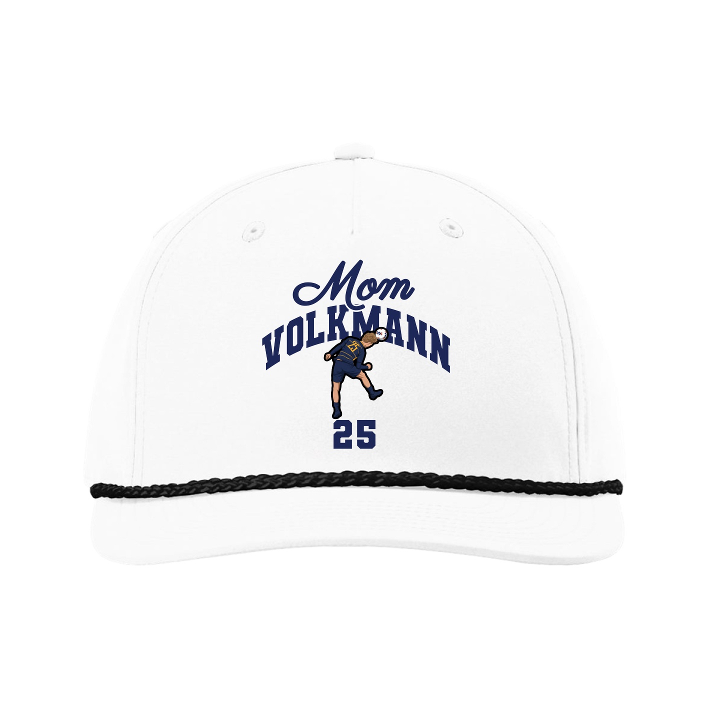 Five-Panel Classic Rope Cap — Mothers Day Arch in White
