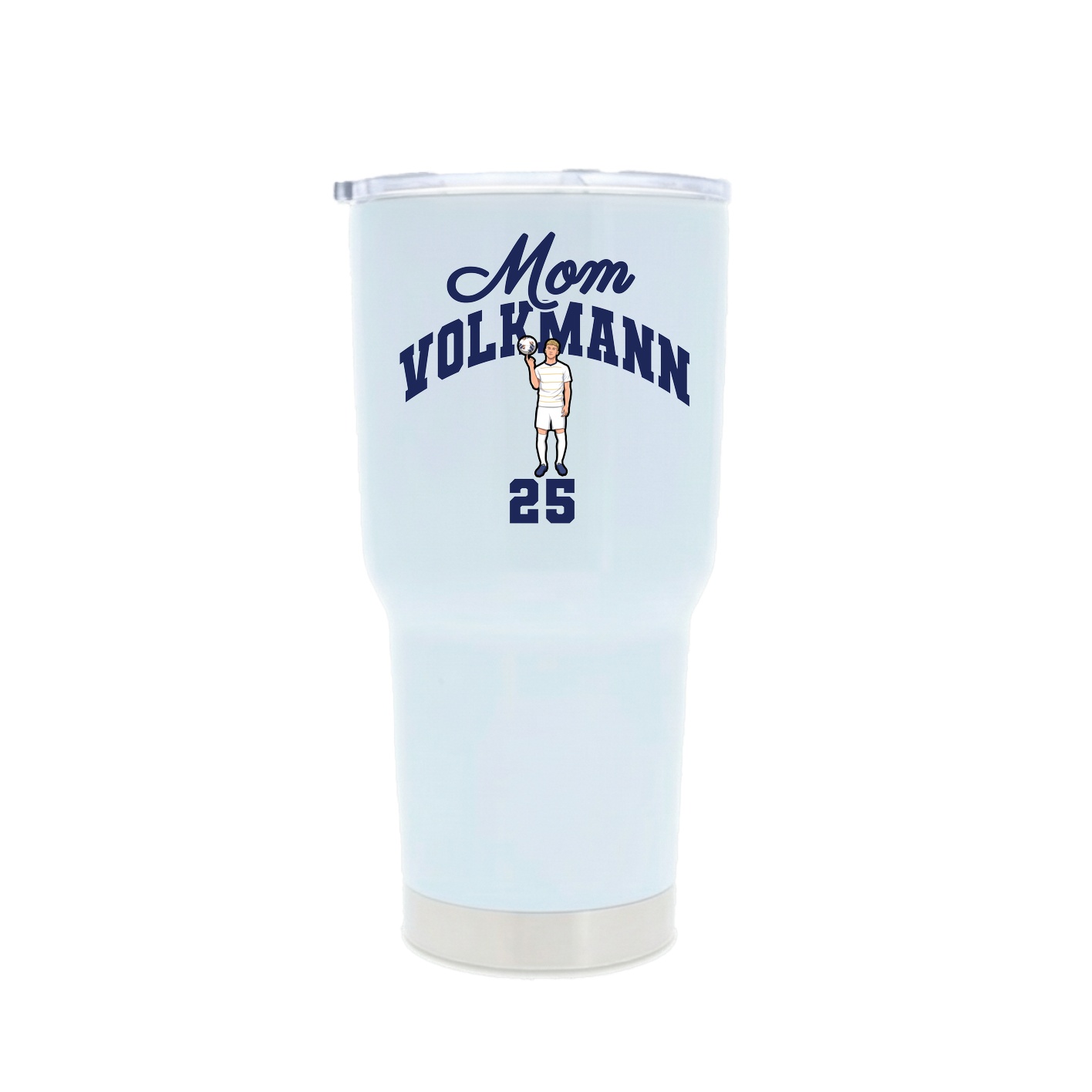 30oz Stainless Steel Tumbler — Mothers Day Arch in White