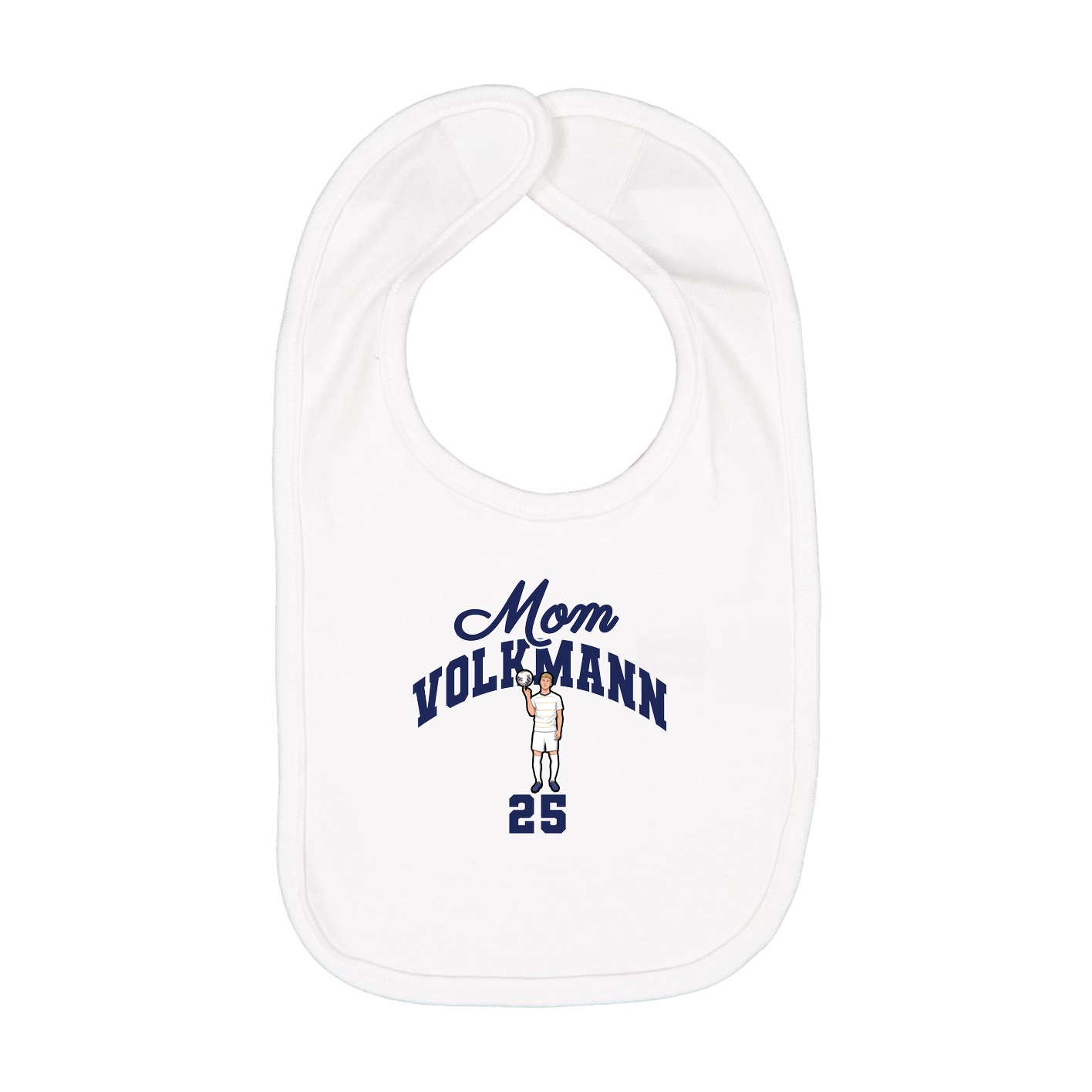 Infant Bib — Mothers Day Arch in White