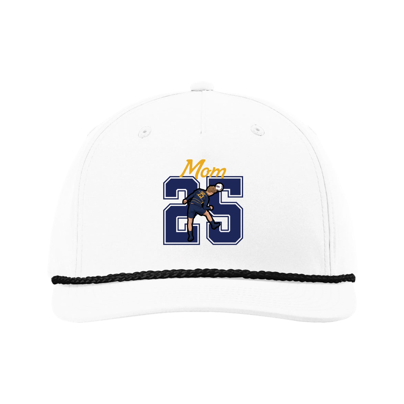 Five-Panel Classic Rope Cap — Mothers Day Shirsey in White