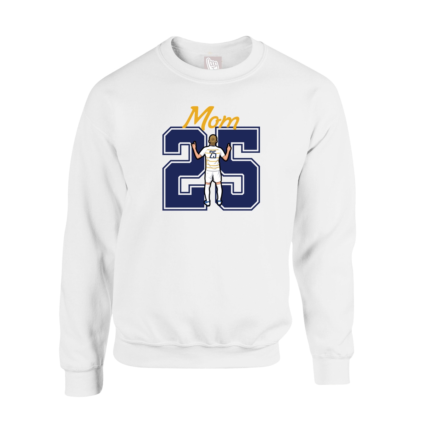 Fleece Crew — Mothers Day Shirsey in White