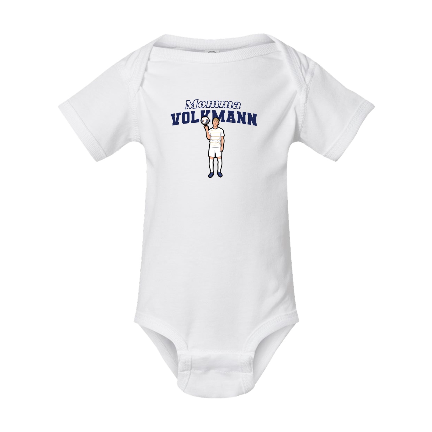 Baby Onesie — Mothers Day Block in White