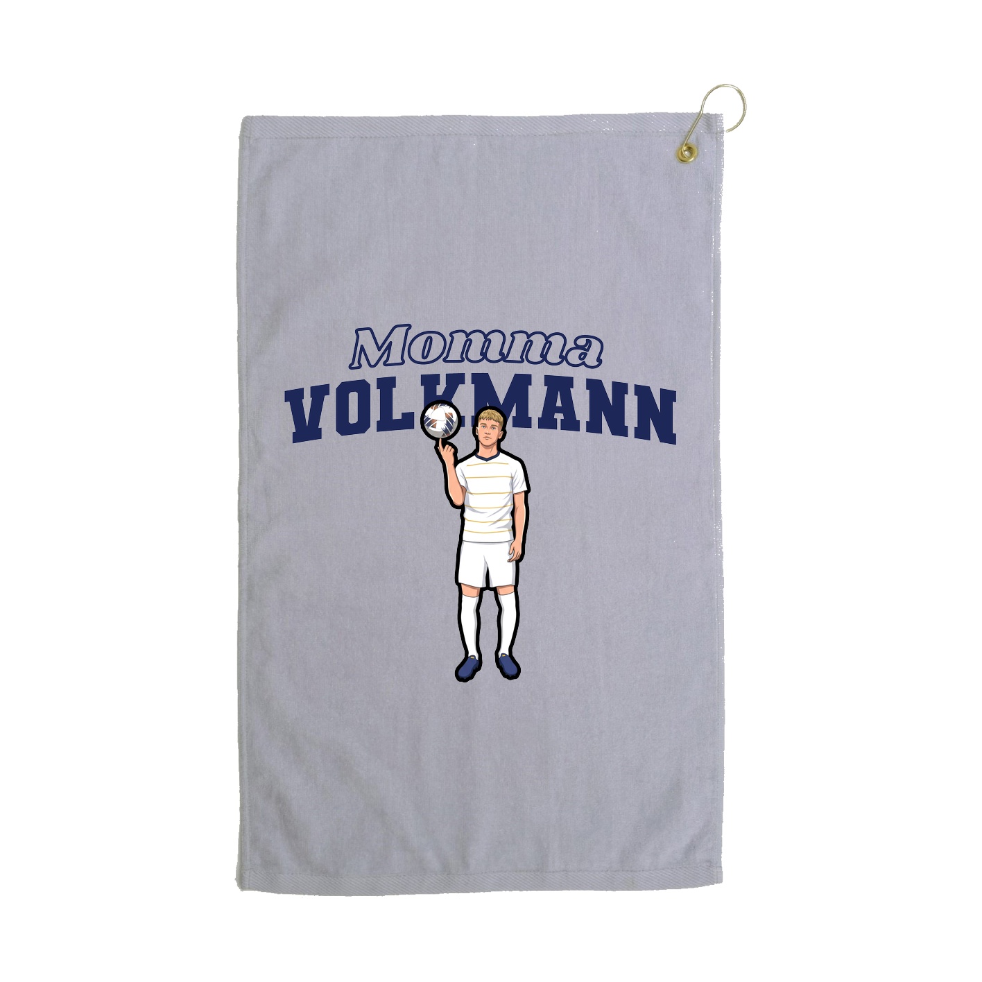 Golf Towel — Mothers Day Block in Grey