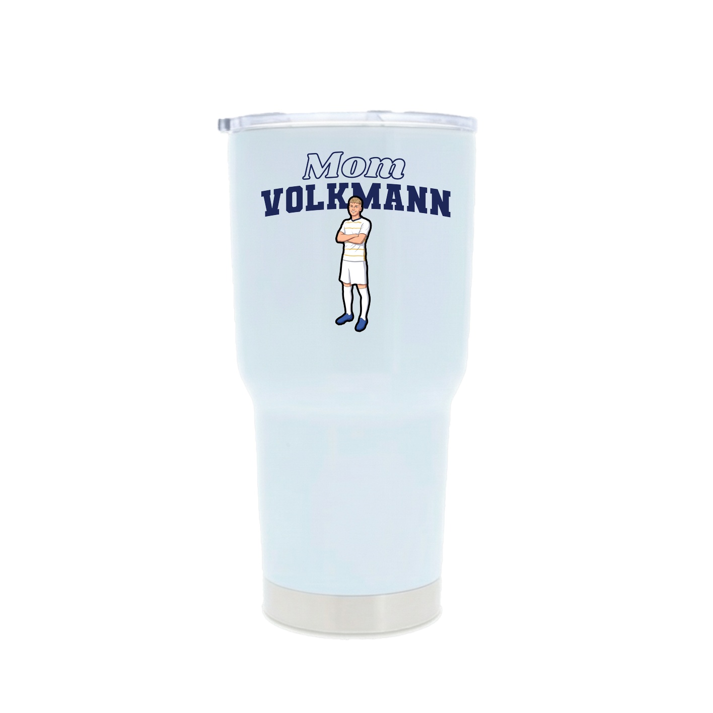 30oz Stainless Steel Tumbler — Mothers Day Block in White