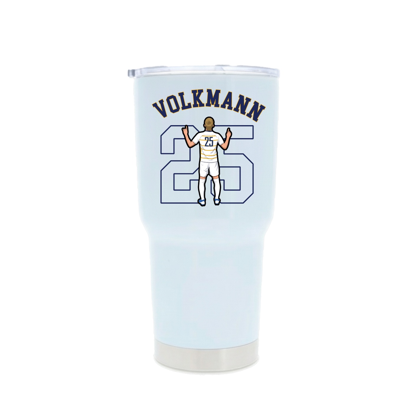30oz Stainless Steel Tumbler — Shirsey Arch in White