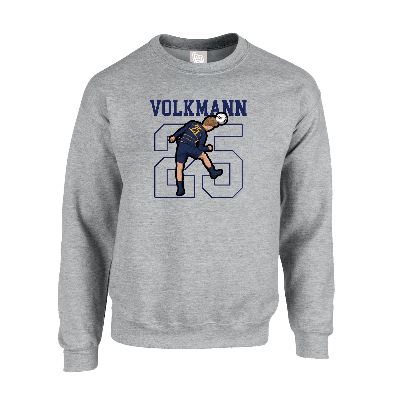 Fleece Crew — Shirsey in Grey