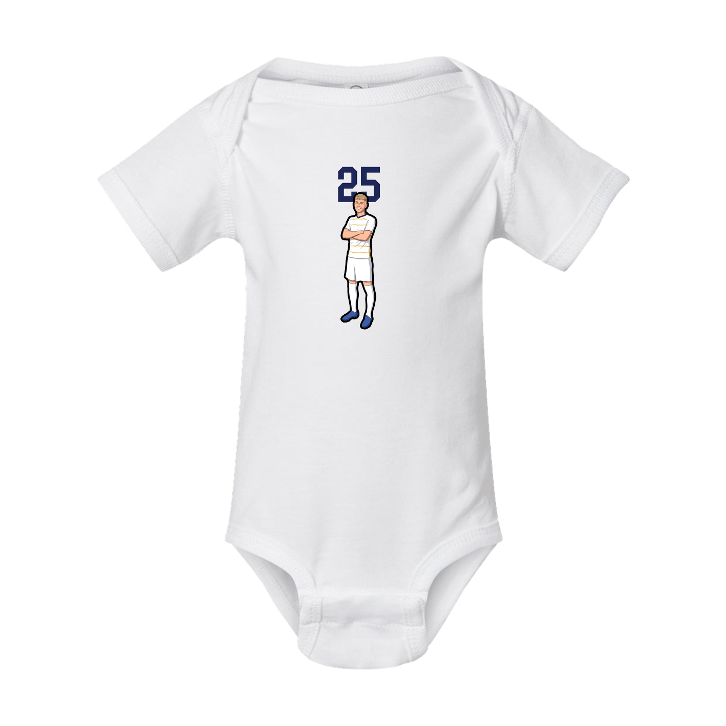 Baby Onesie — Number Top in White