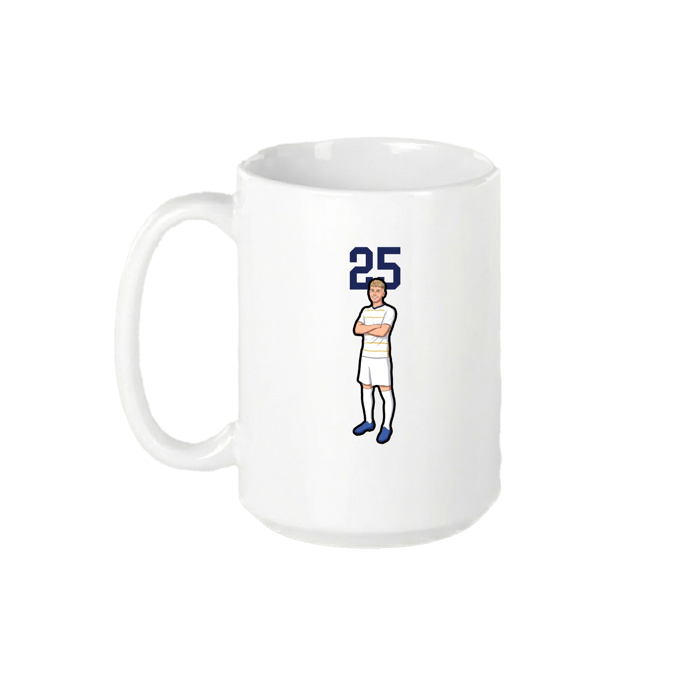 15oz Coffee Mug — Number Top in White