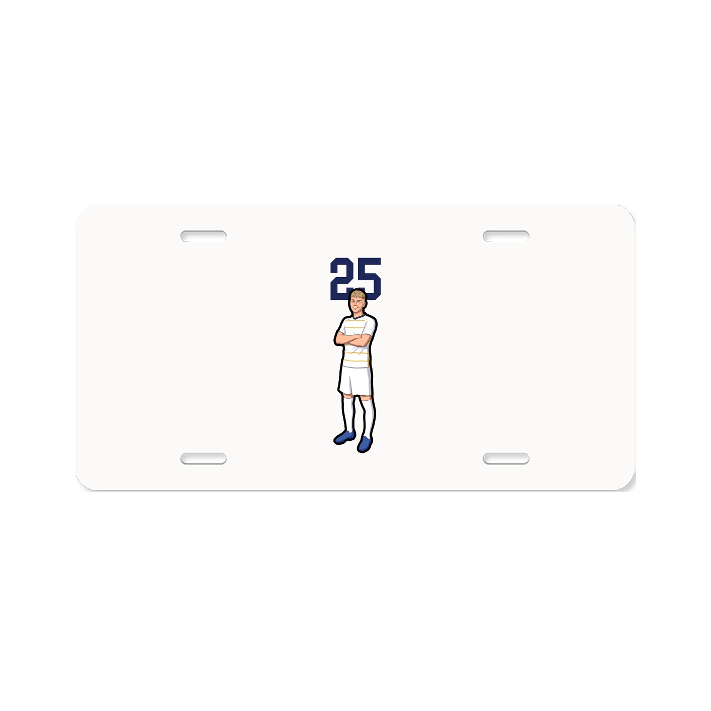 License Plate — Number Top in Classic