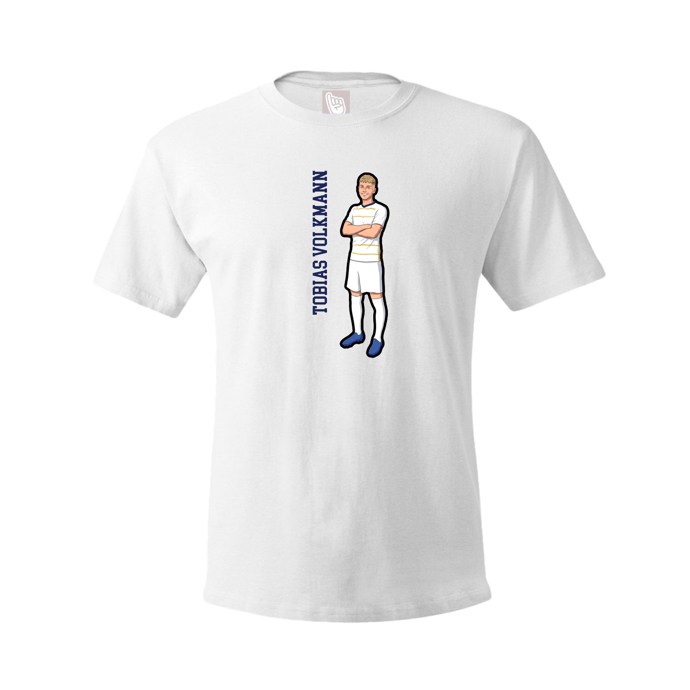 Youth Tee — Name Vertical in White