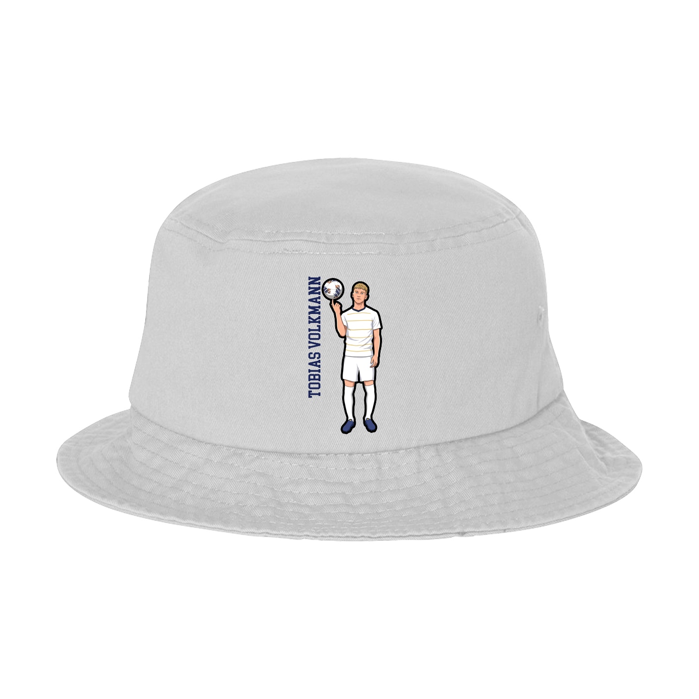 Bucket Cap — Name Vertical in White