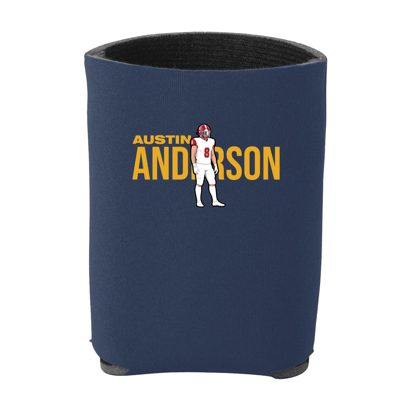 Can Holder — Player Name in Navy