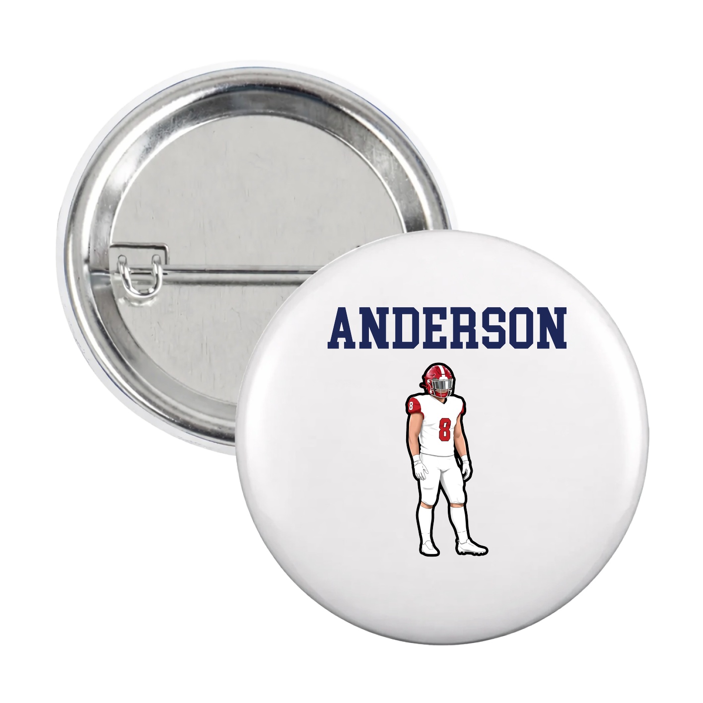 Game Day Button — Shirsey in White
