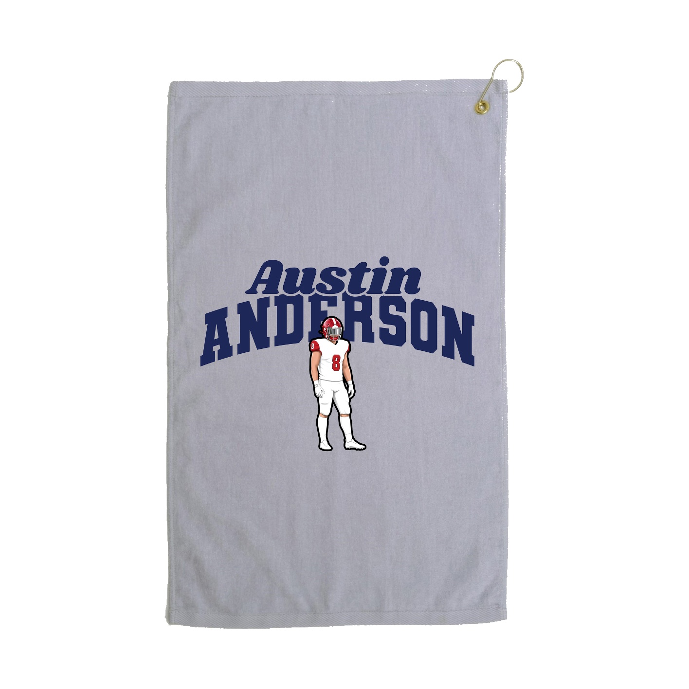 Golf Towel — Signature Arch in Grey
