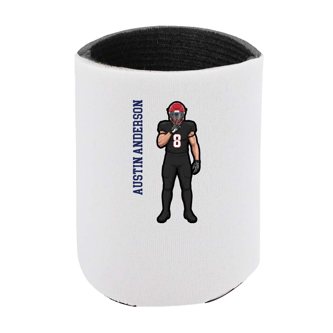 Can Holder — Name Vertical in White