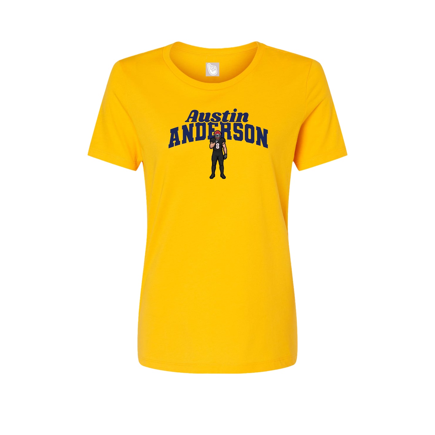 Womens Tee — Signature Arch in Gold