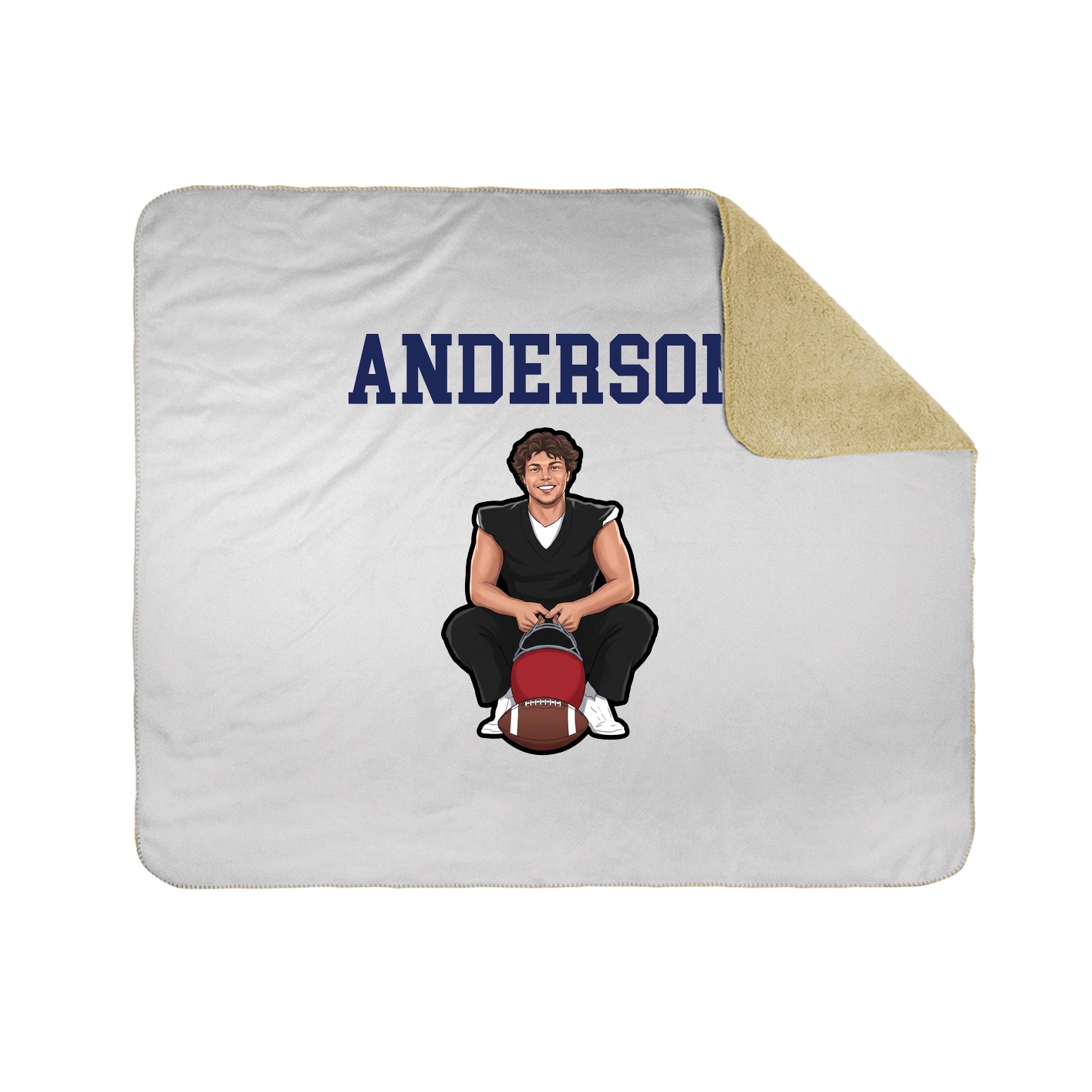 Throw Blanket — Shirsey in White