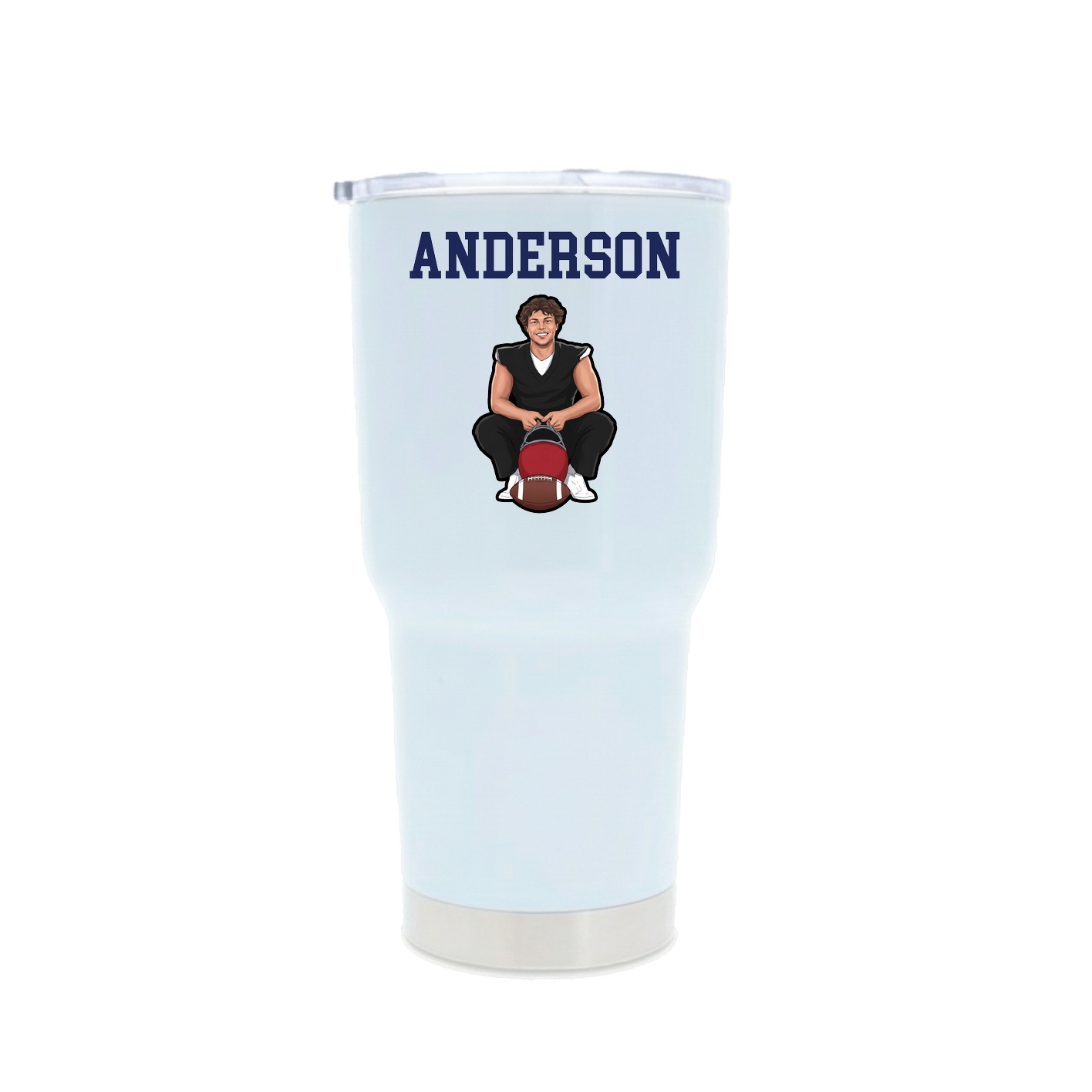 30oz Stainless Steel Tumbler — Shirsey in White