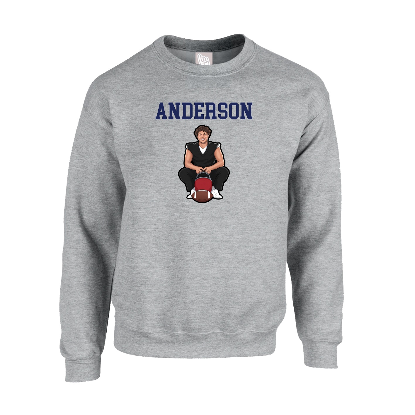 Fleece Crew — Shirsey in Grey