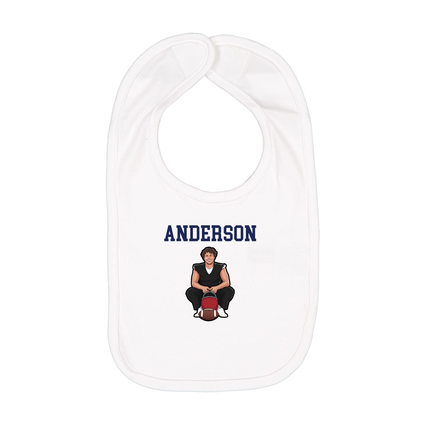 Infant Bib — Shirsey in White