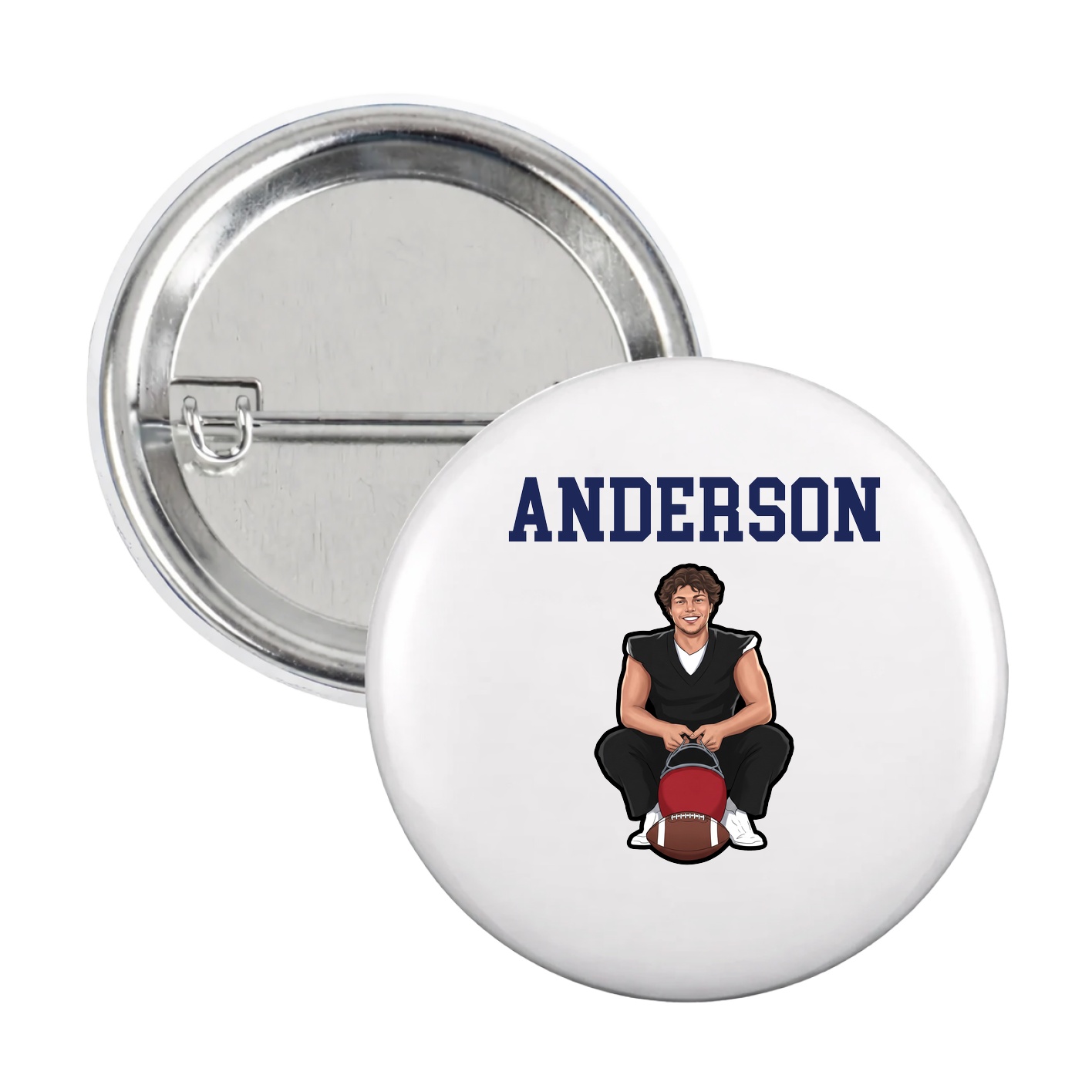 Game Day Button — Shirsey in White