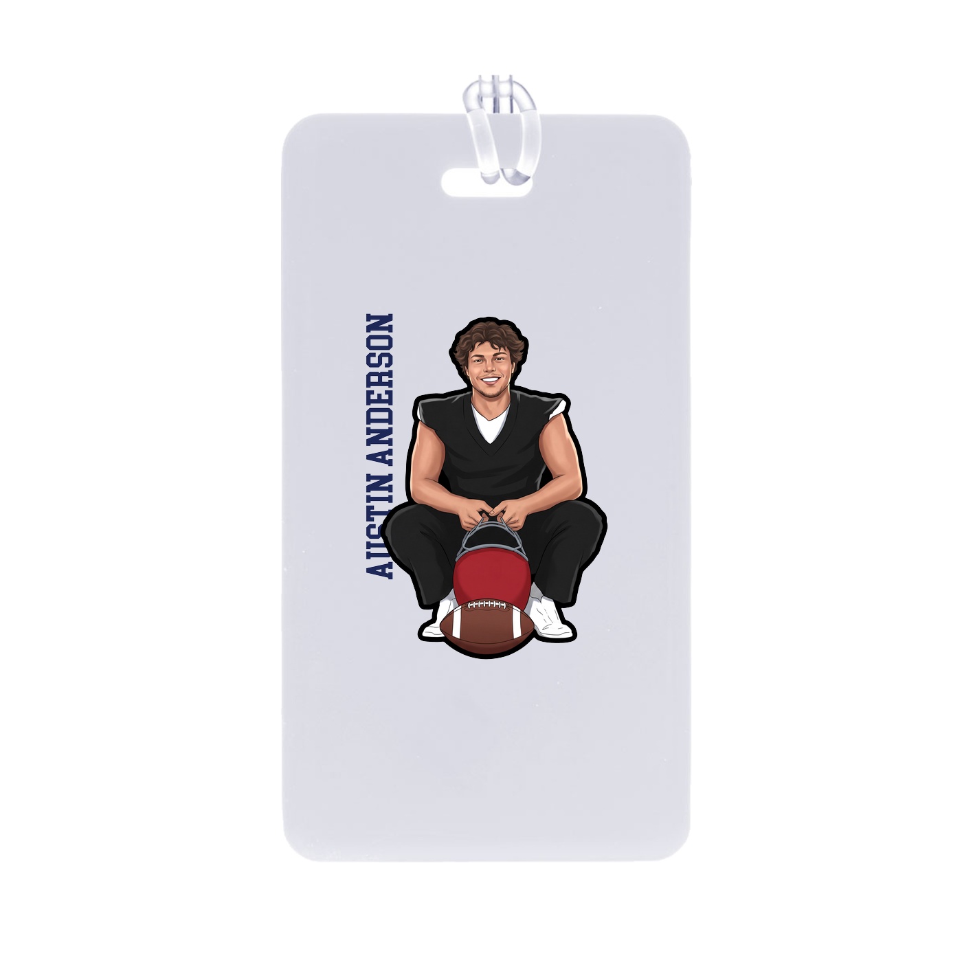 Bag Tag — Name Vertical in Classic