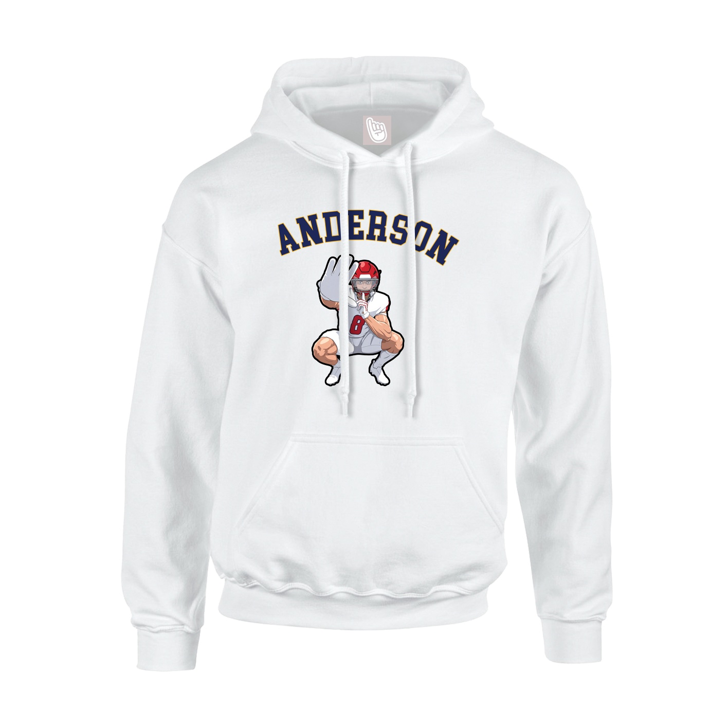 Hoodie — Shirsey Arch in White